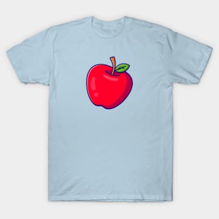 Apple Fruit Cartoon Illustration T-Shirt